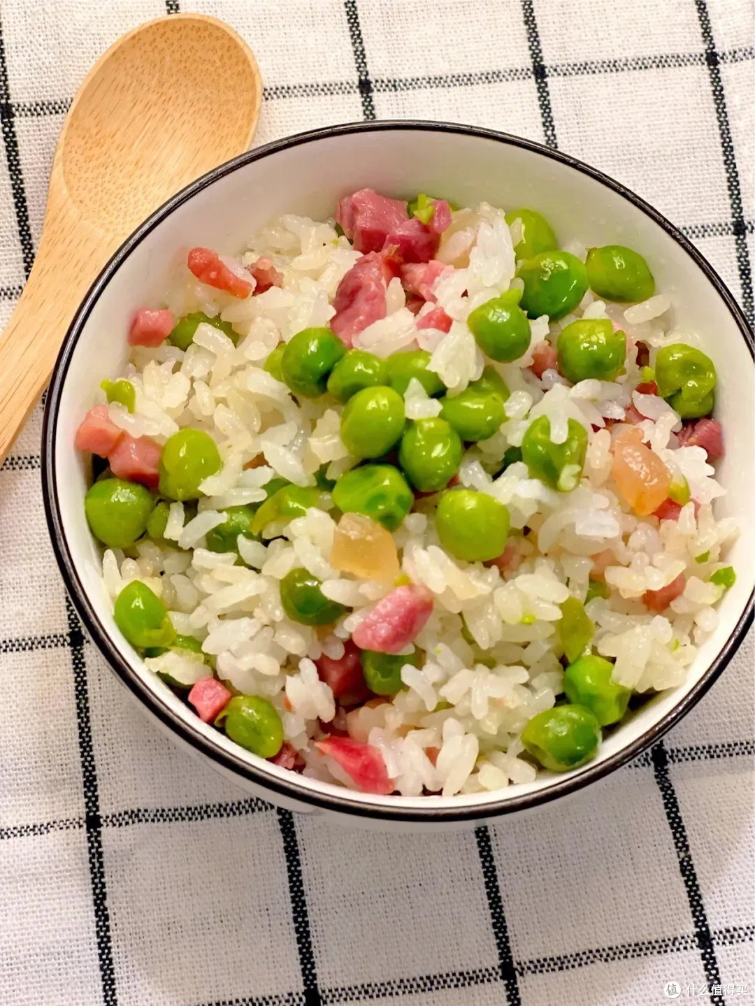 春日嫩豌豆火腿烩饭