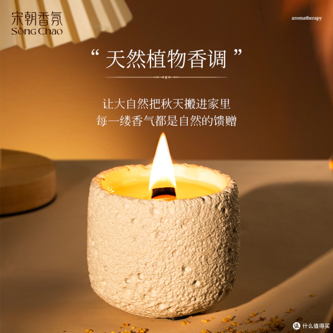 清冷感封神！宋朝冷山桂花香薰蜡烛，卧室治愈+送礼小众不撞款