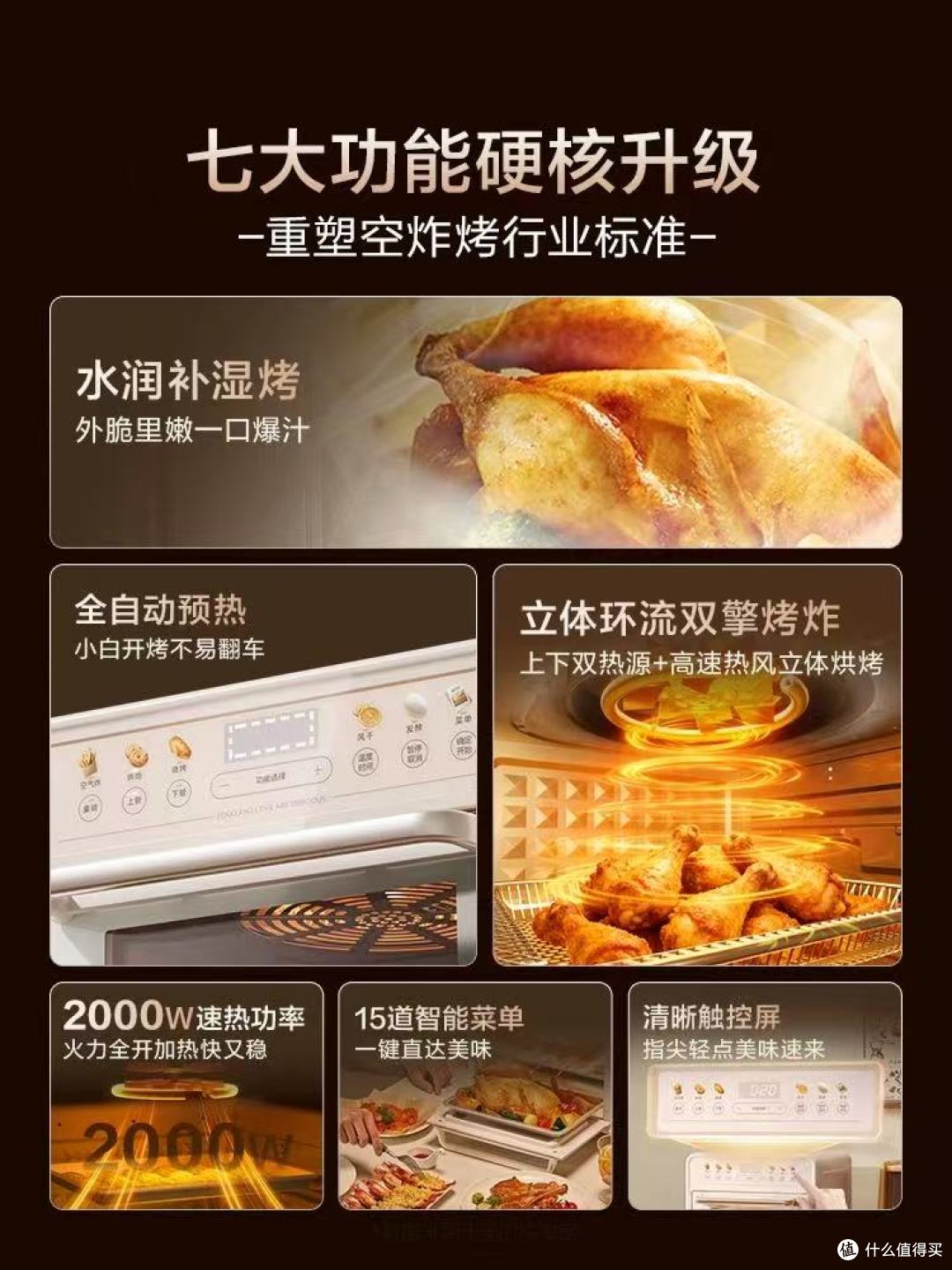 小户型封神✨美的P20烤炸一体机,解锁懒人美食自由