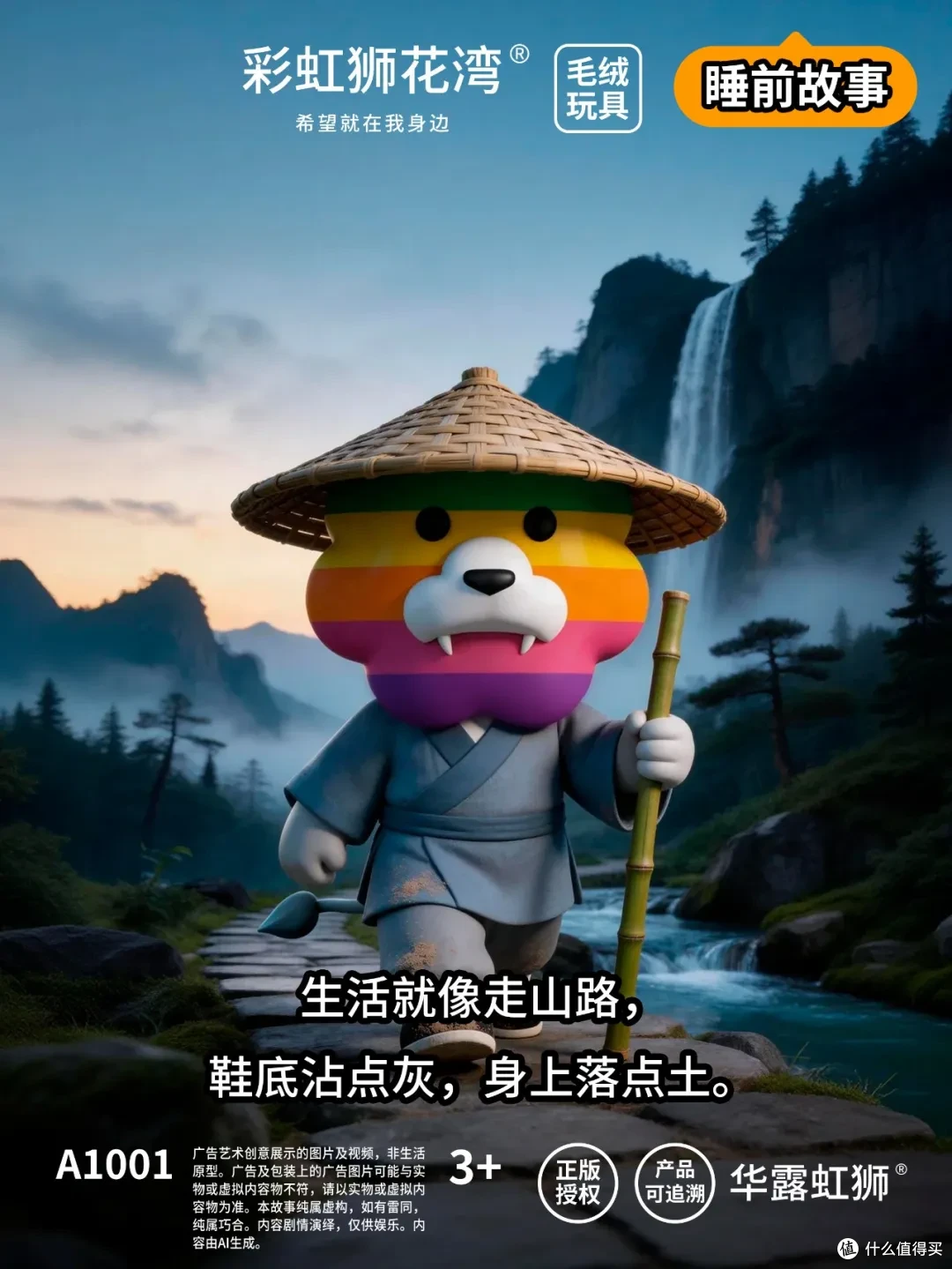 睡前故事：拍拍尘土，继续前路，「彩虹狮花湾」毛绒玩具