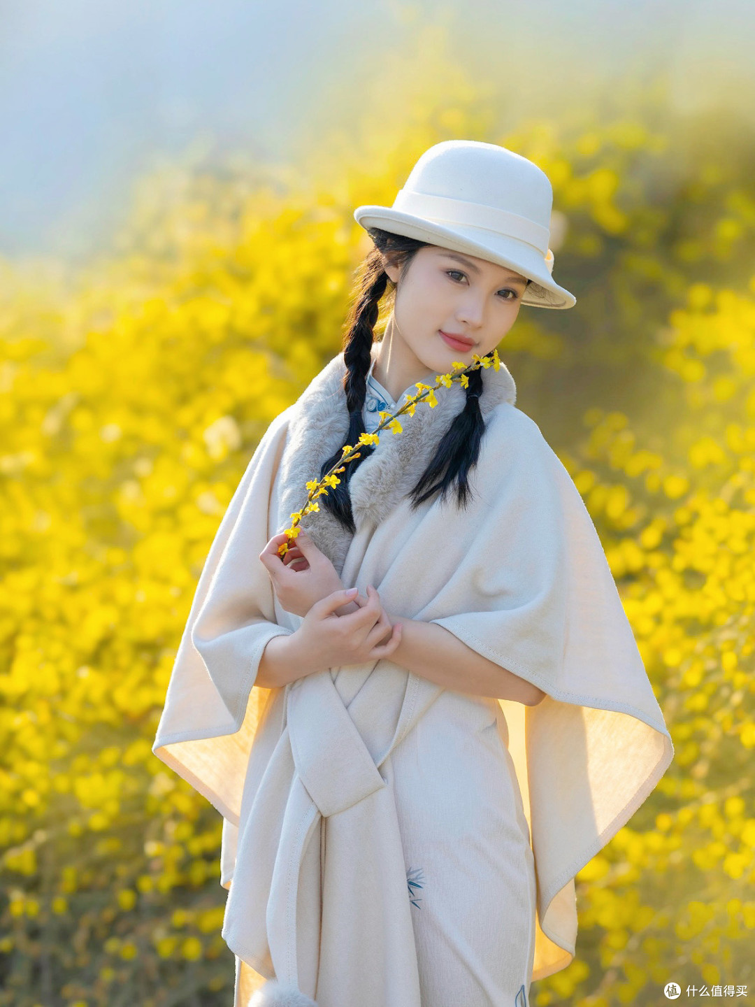 穿件旗袍去花海,把春天拍进民国旧梦里