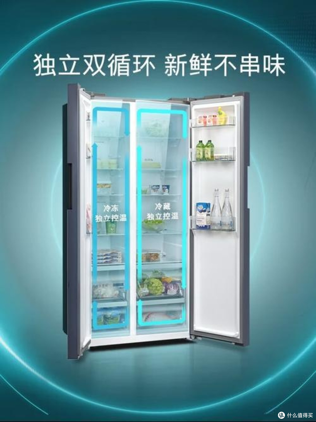 智能储鲜,西门子637L对开门冰箱亮点