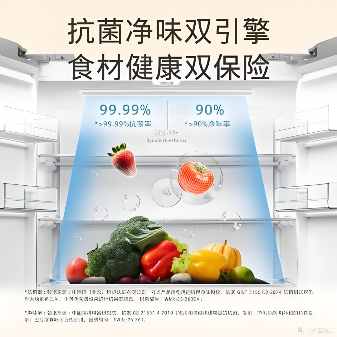 智能储鲜,西门子637L对开门冰箱亮点