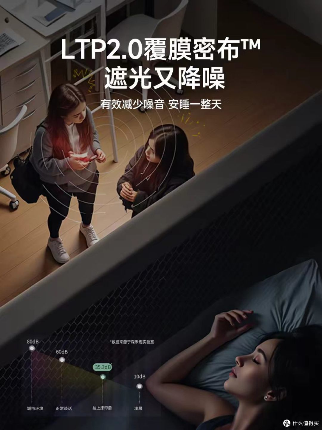 宿舍幸福感封神✨森禾鹿一体式床帘,把私密黑甜小窝焊在床上