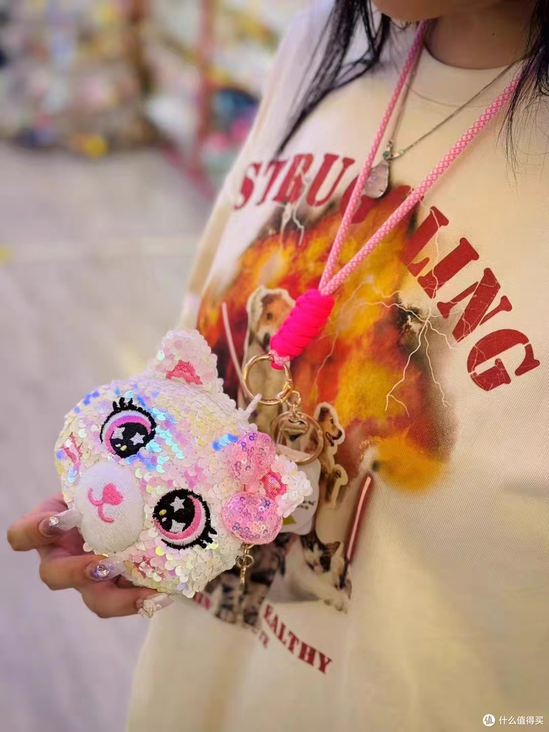 被女儿焊在身上的亮片独角兽挎包,童话感直接拉满✨
