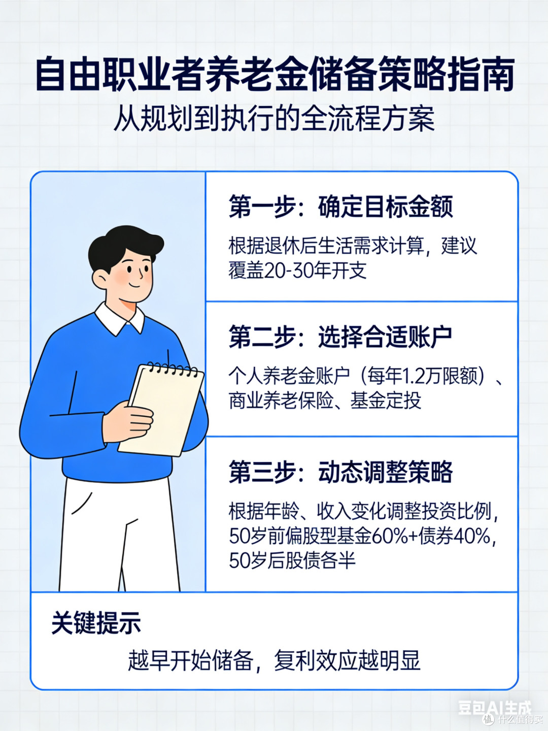 自由职业者养老金自主规划