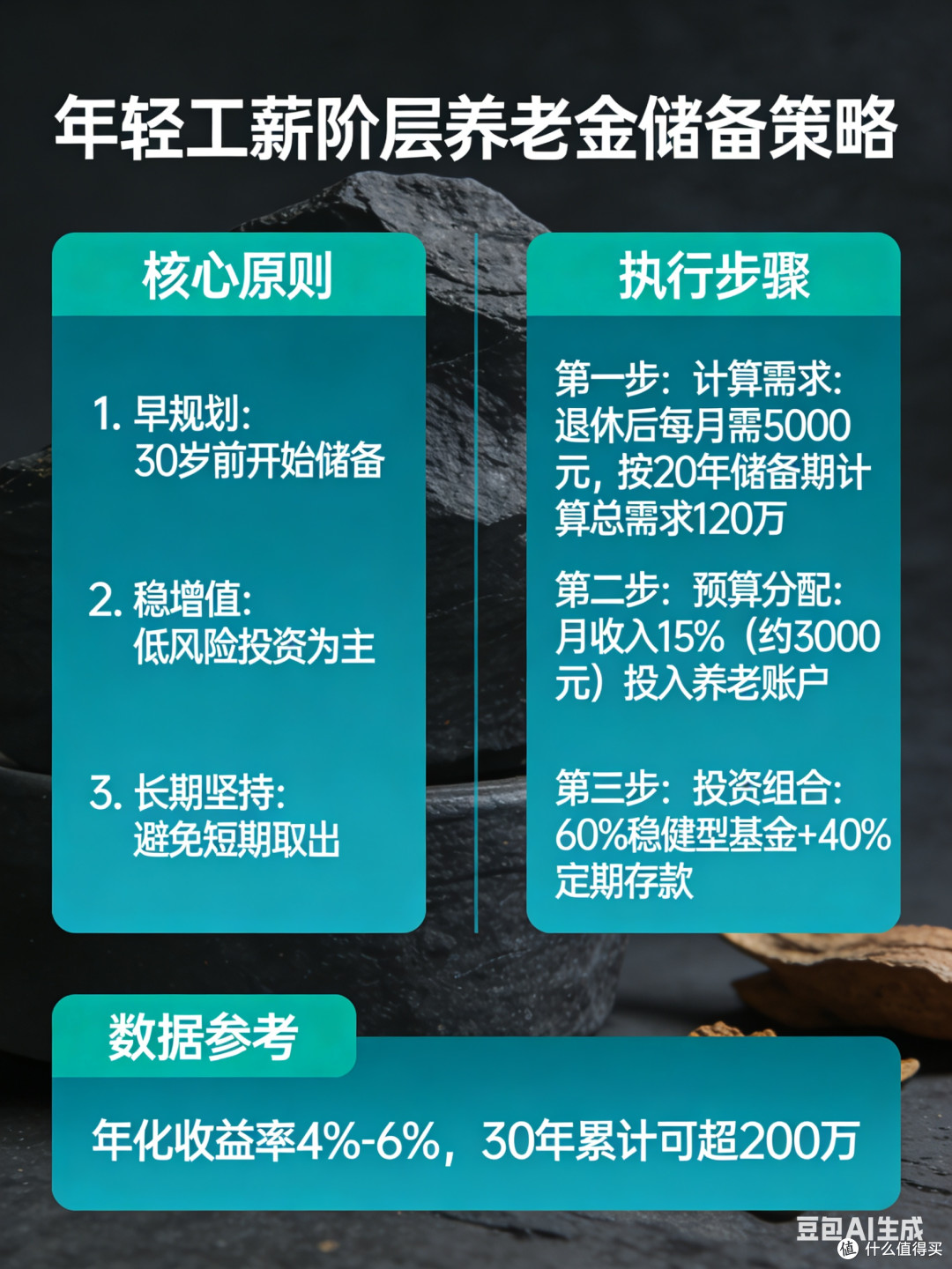 提前养老规划,中等收入工薪族的极简养老规划
