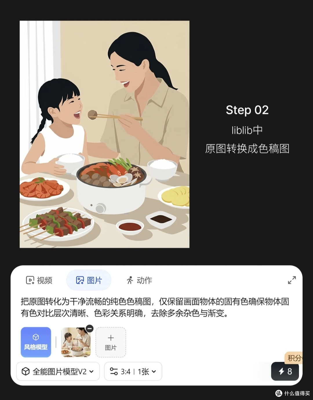 从线稿到烟火：一张火锅图的治愈再造之旅