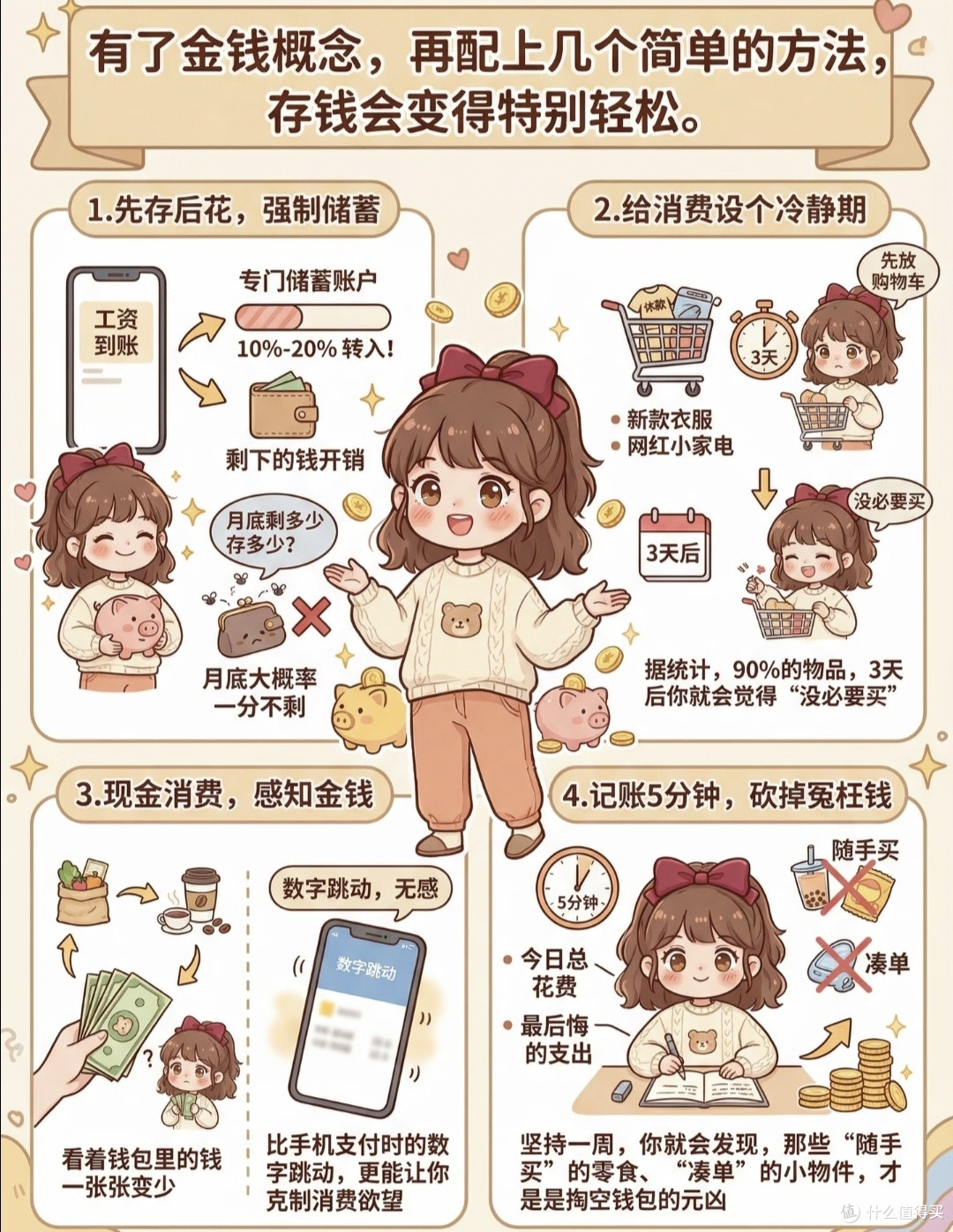 女生想存钱,先对钱有概念✨