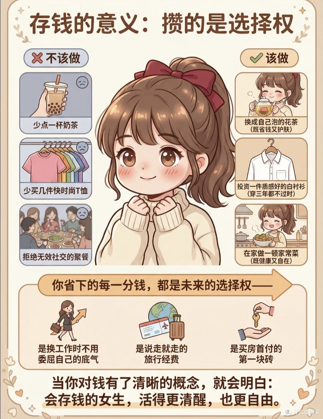 女生想存钱,先对钱有概念✨