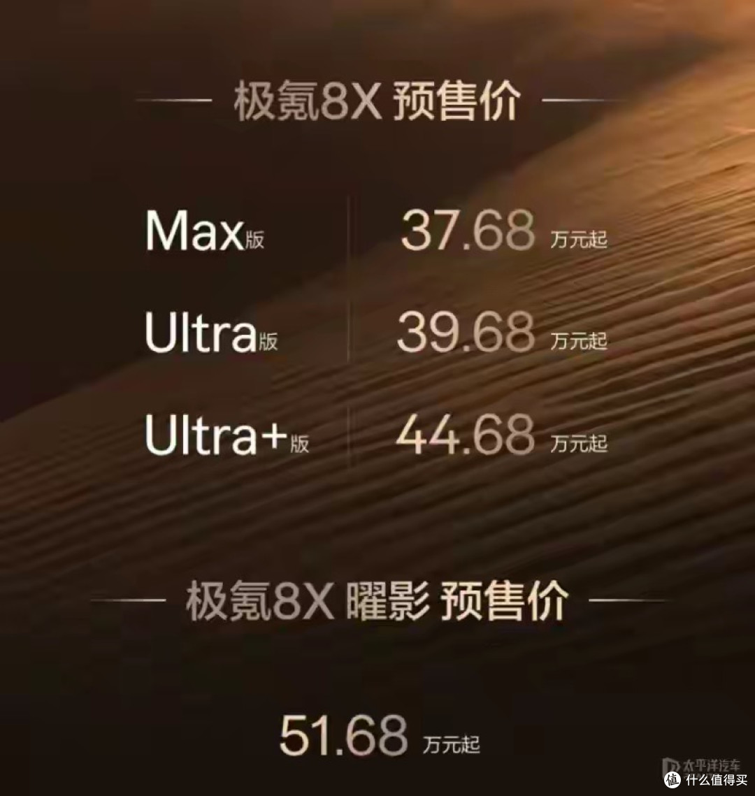 预售37.68万起 极氪8X将4月17日上市 中大型SUV/2.0T插混