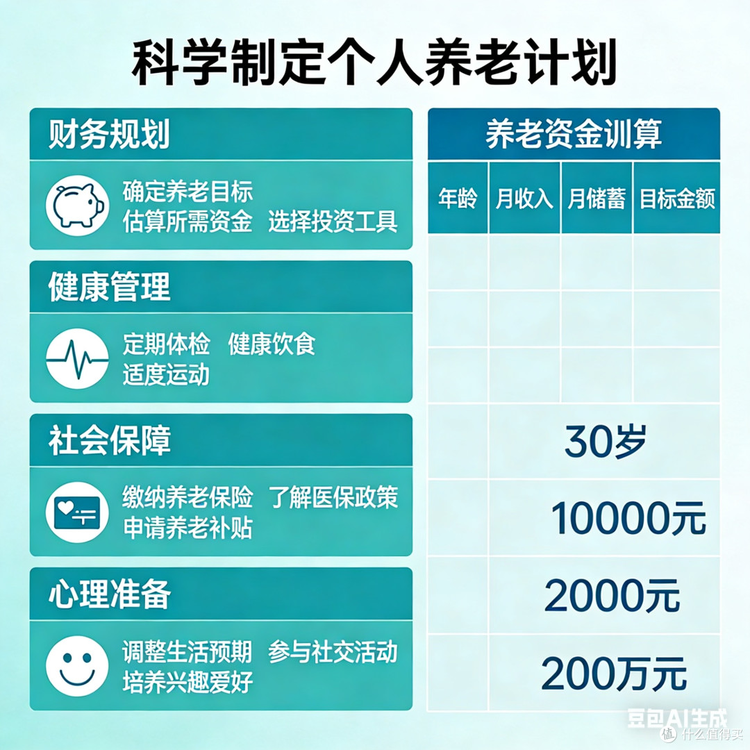 科学制定个人养老计划