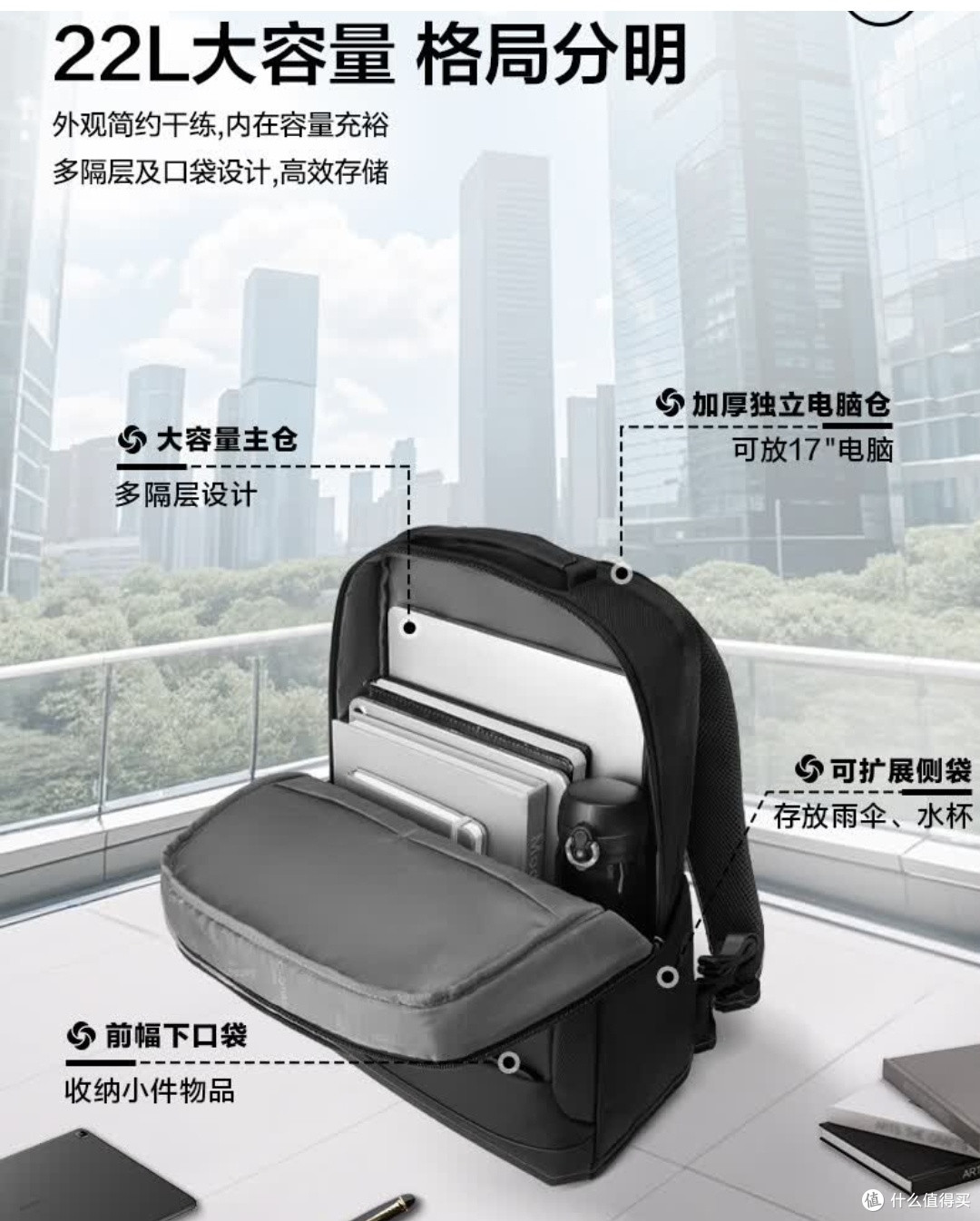 新秀丽TX6 17英寸双肩包：大容量升级