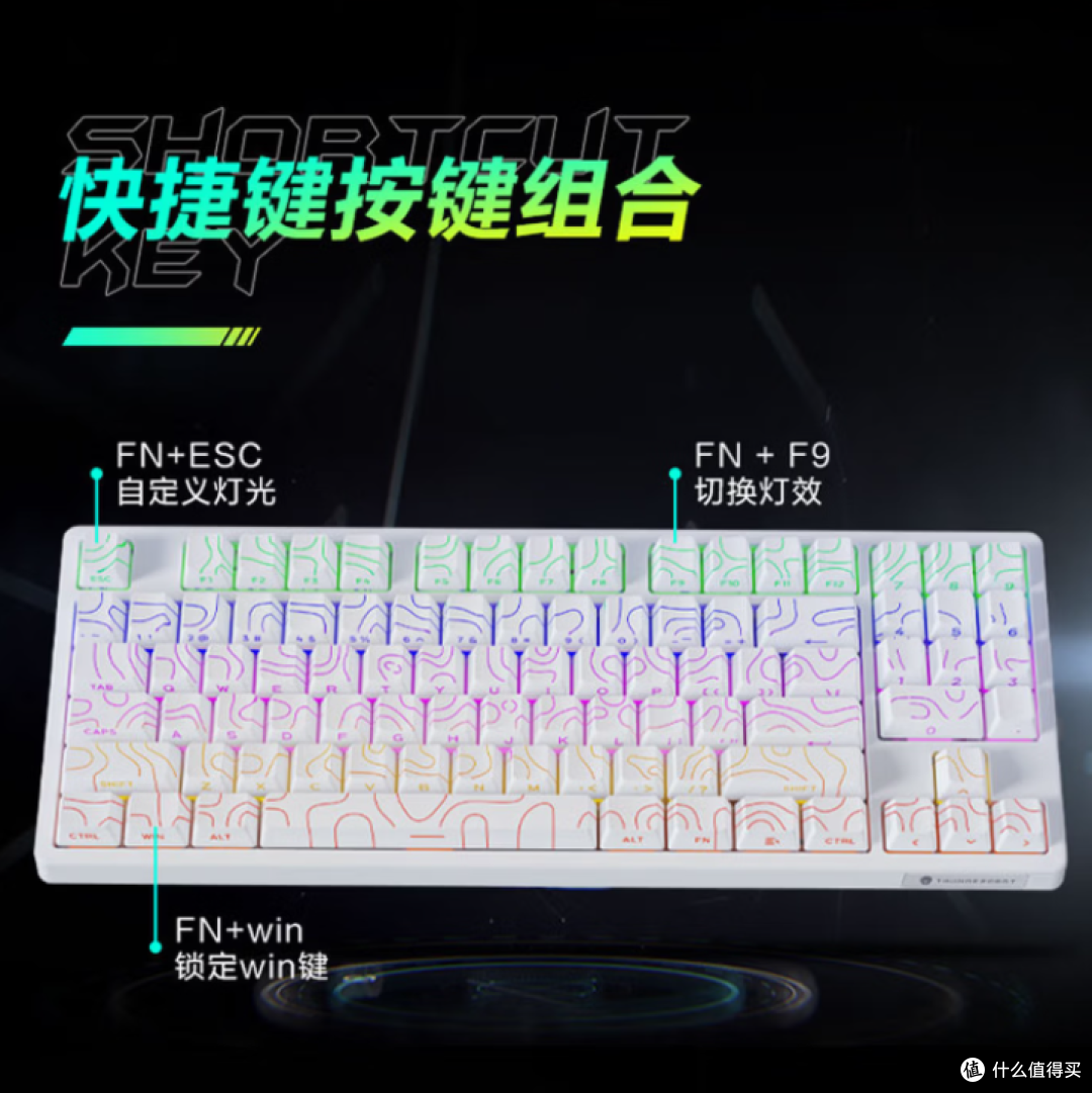 雷神KG3089侧刻白键盘上架:89键+PBT+RGB灯带,129元值不值?