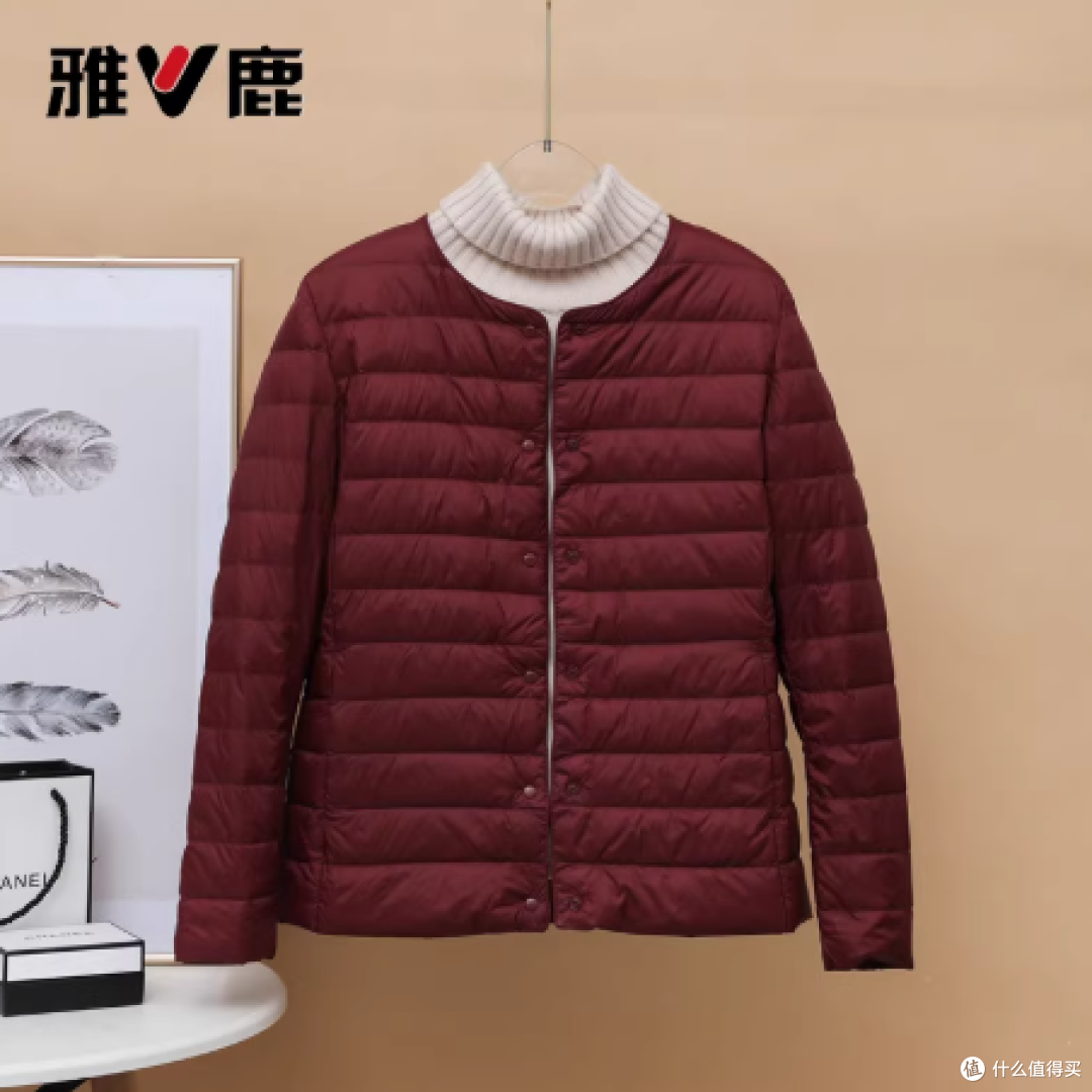 雅鹿轻薄羽绒内胆,通勤保暖不臃肿!