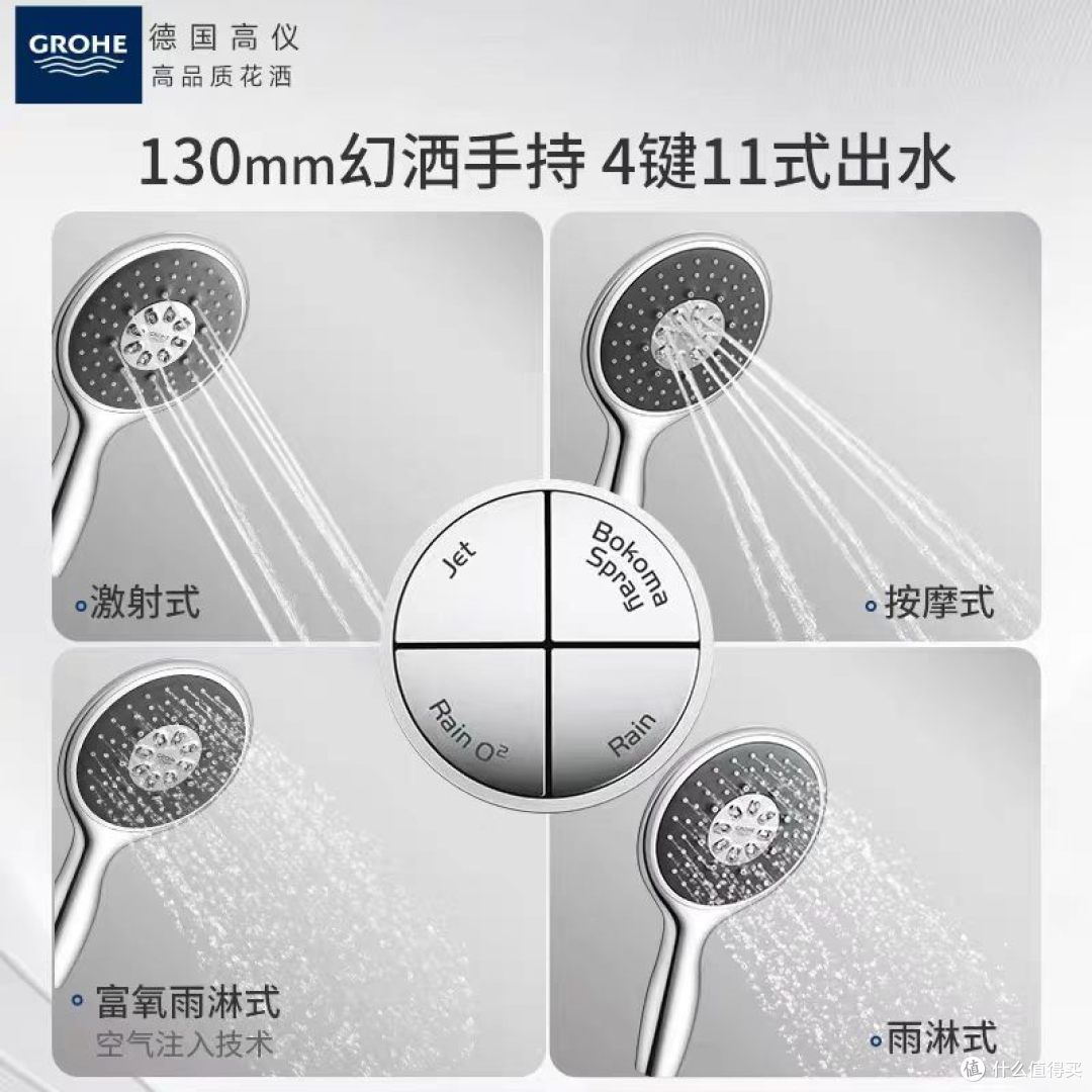 高仪瑞雨130花洒套装：把SPA搬回家，解锁沐浴新仪式感