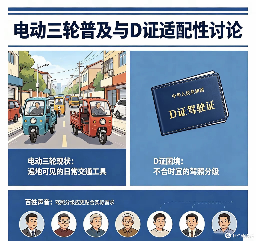 电动三轮遍地都是 D证却不合时宜 驾照分级该听听老百姓的声音