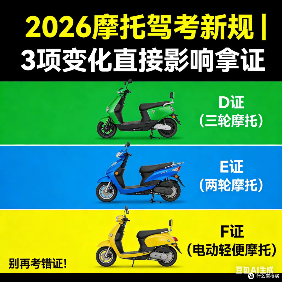 2026摩托车驾考新规正式落地!这3项变化,考驾照的一定要看