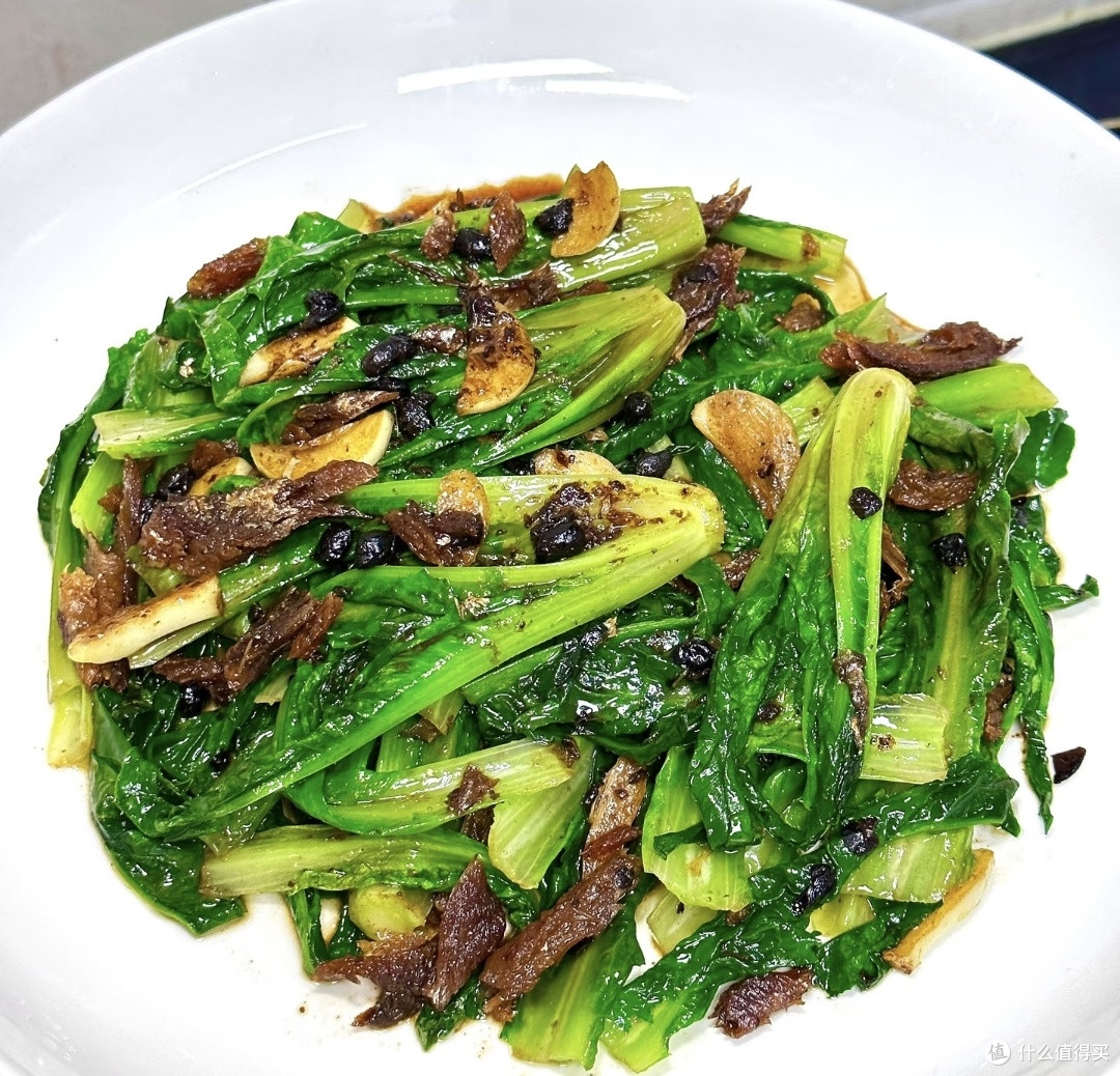 春季美食，豆豉鲮鱼油麦菜