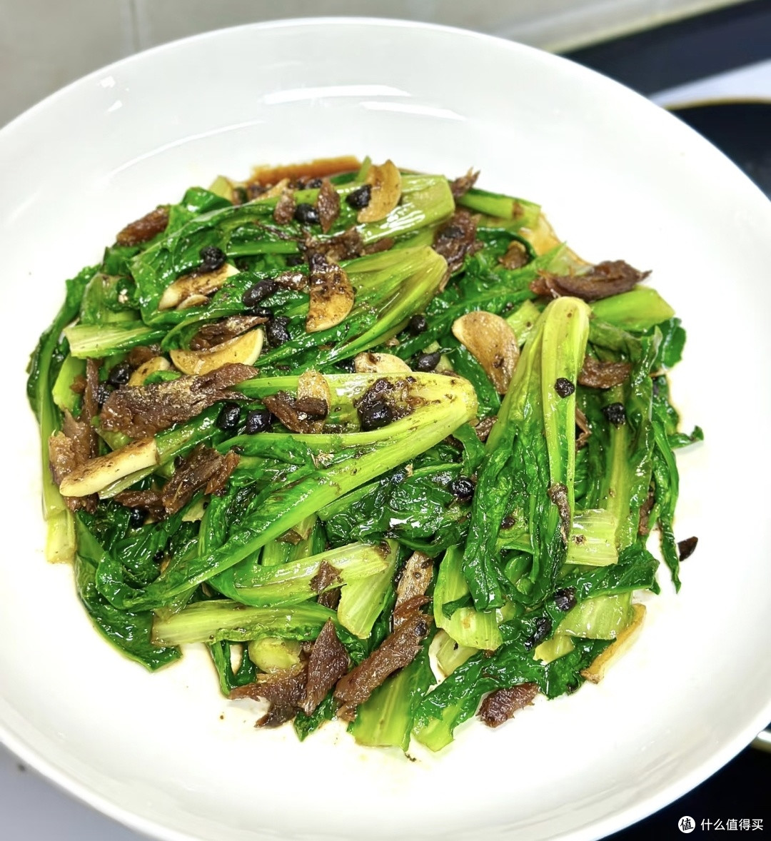 春季美食，豆豉鲮鱼油麦菜