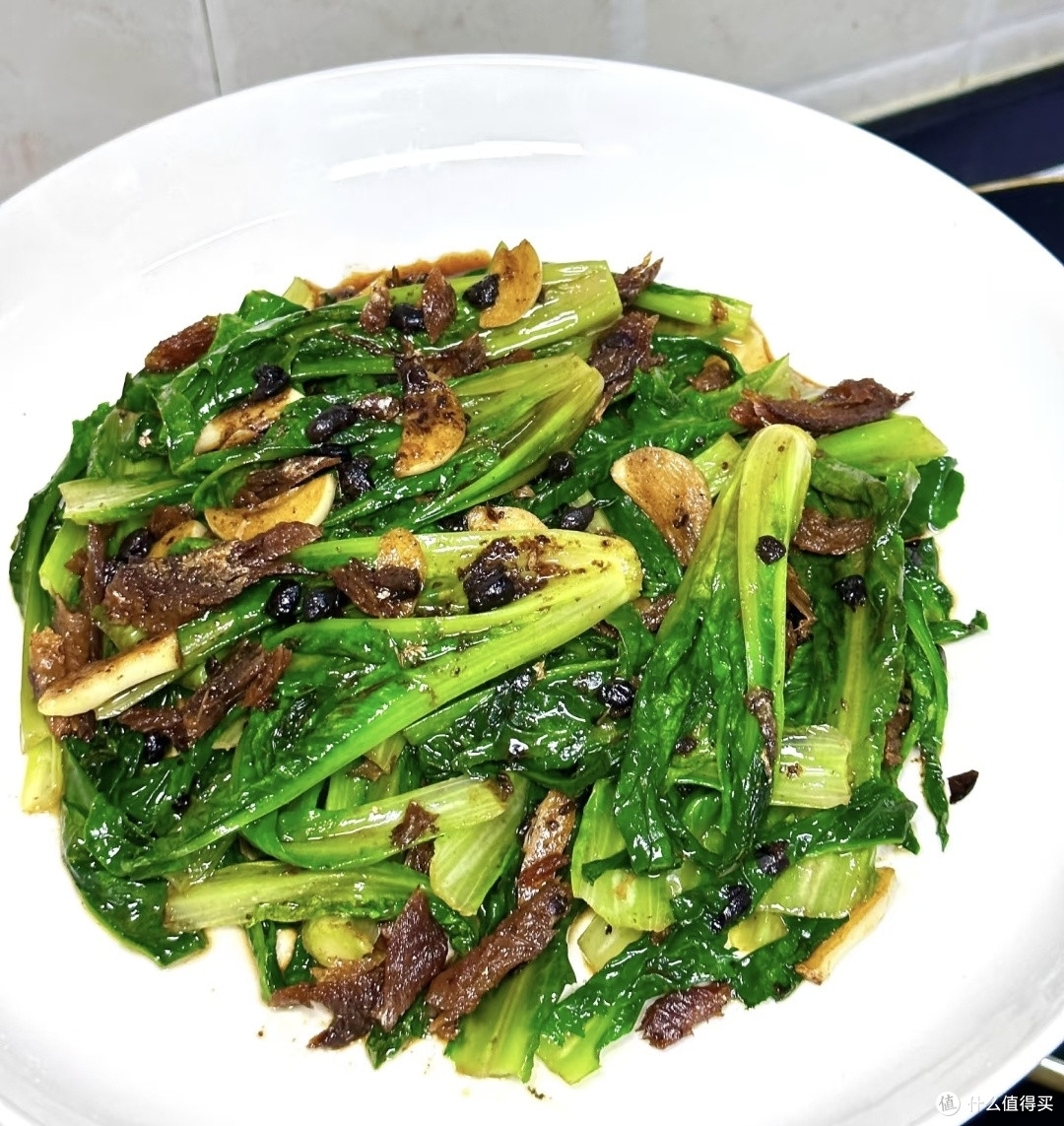 春季美食，豆豉鲮鱼油麦菜
