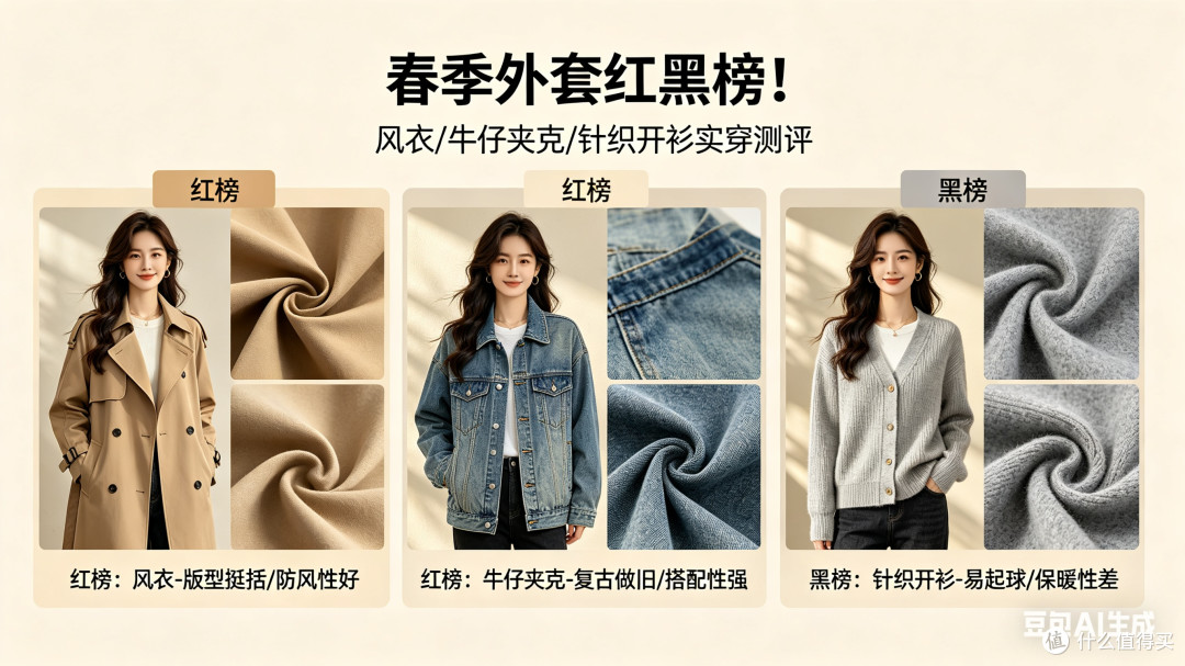 春季外套选购指南：显瘦与高级感