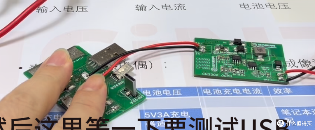 CN3302 8.4V1A MOS表面温度实测数据