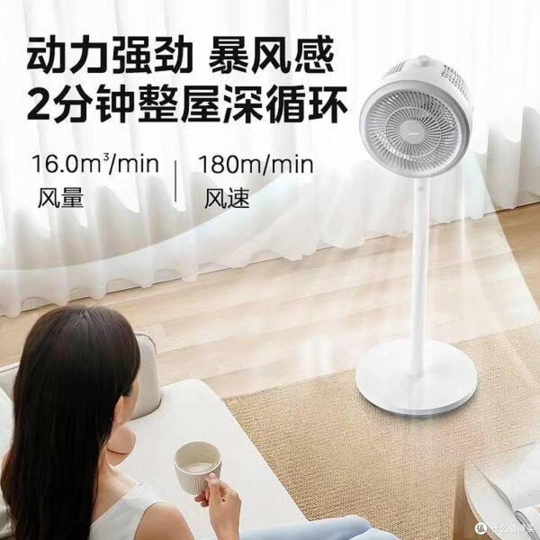 140 元！美的 FGA24TQ 暴风循环扇，以旧换新 + 晒单【手慢无】
