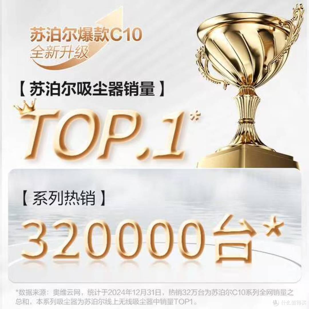 苏泊尔 C10 PLUS-L 无线吸尘器:175AW 飓风吸力 + 绿光显尘