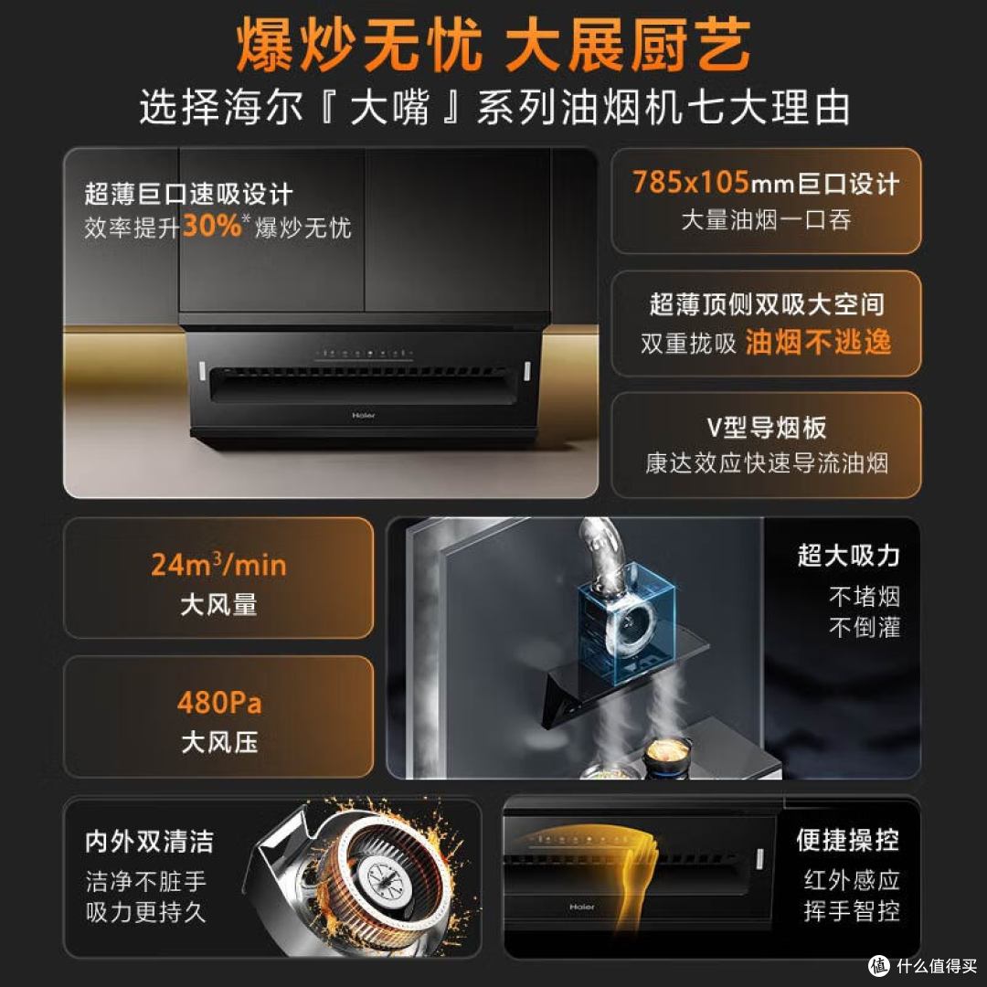 7字型油烟机什么品牌质量最好?实测5款防倒灌机型,选对不踩坑