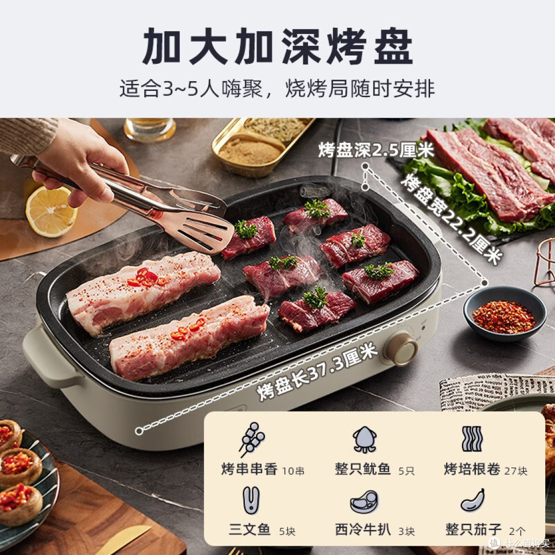 宅家聚餐电烤盘哪个牌子好？实测4款无烟好洗烤肉神器选购指南