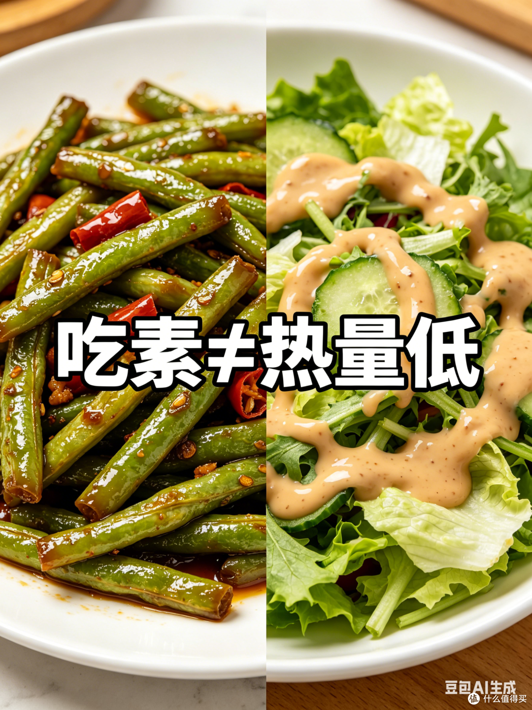 吃素≠热量低!减脂期吃素也会胖的真相🔥