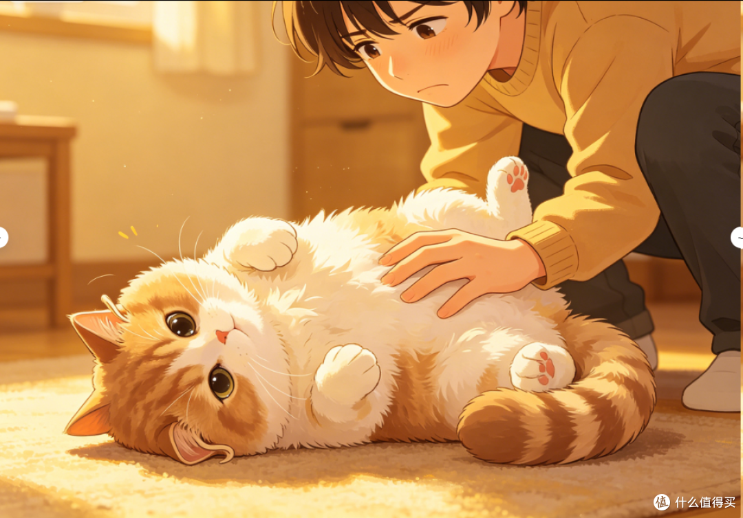 养猫久了才知道,它“四脚朝天”,不是在和你玩!