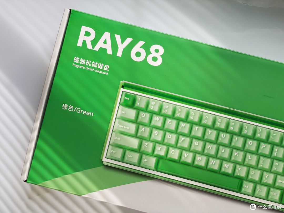 颜值杀疯了！Akko RAY68磁轴键盘开箱，199元get电竞级快乐