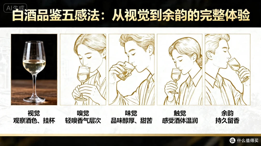 白酒品鉴五感法:从视觉到余韵的完整体验