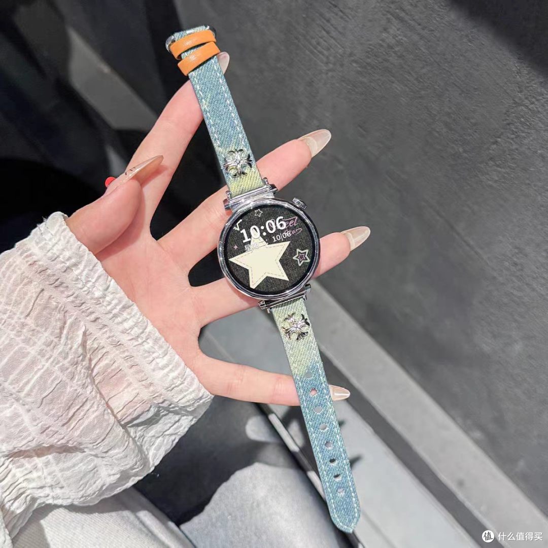 小米手表 S4 41mm 专属|牛仔晕染皮质表带|复古轻奢,腕间点睛