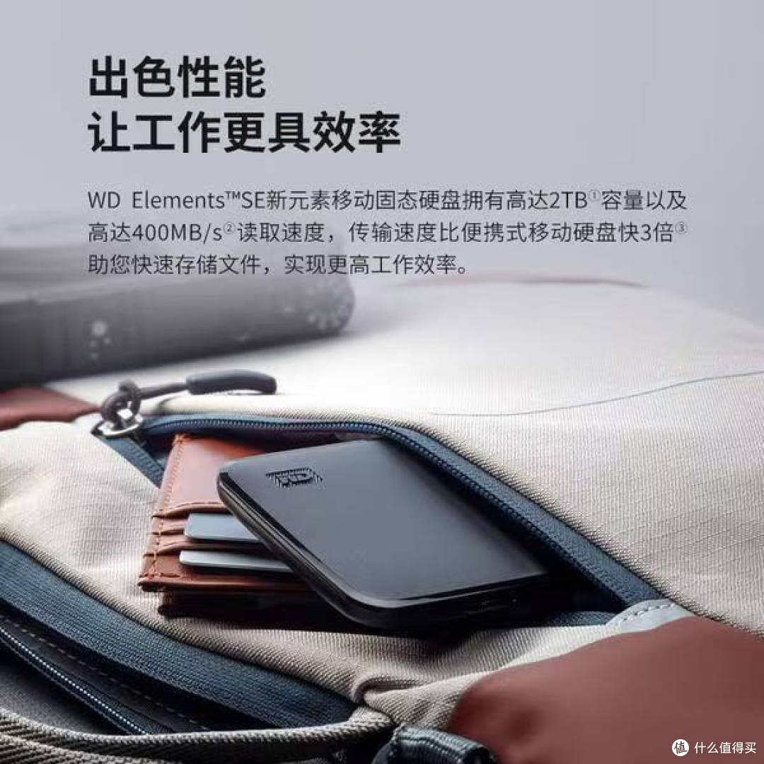西部数据 Elements SE 1TB PSSD 到手 879 元 晒单返 50 元 E 卡