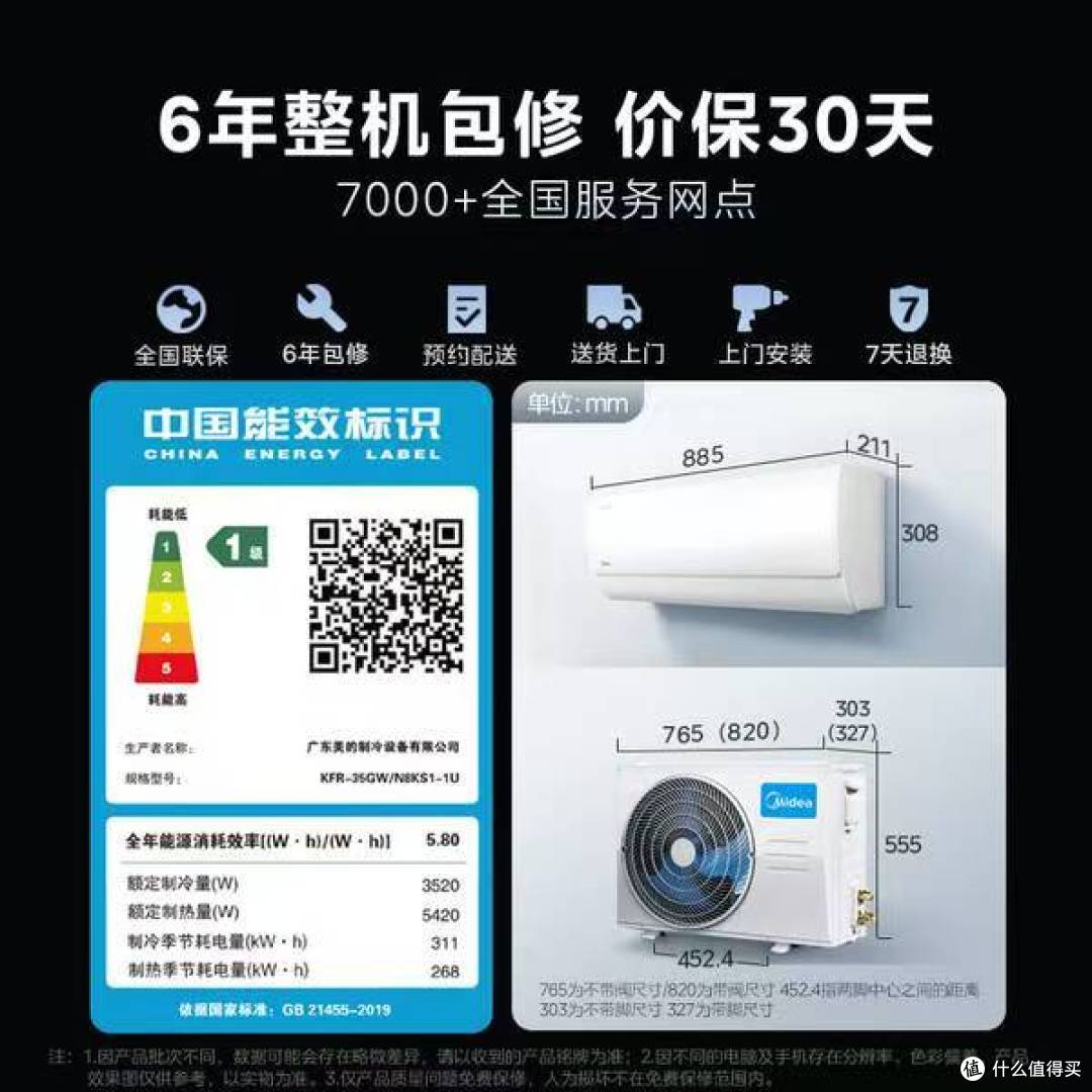 封神价1858.62元!美的酷省电Ultra大1.5匹一级挂机,高端节能!