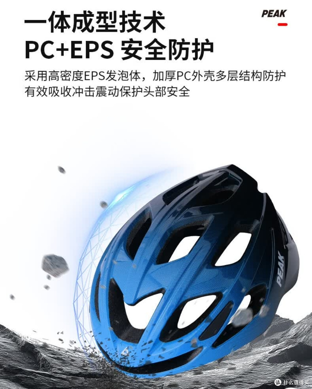 渐变蓝骑行头盔:颜值与实用兼备