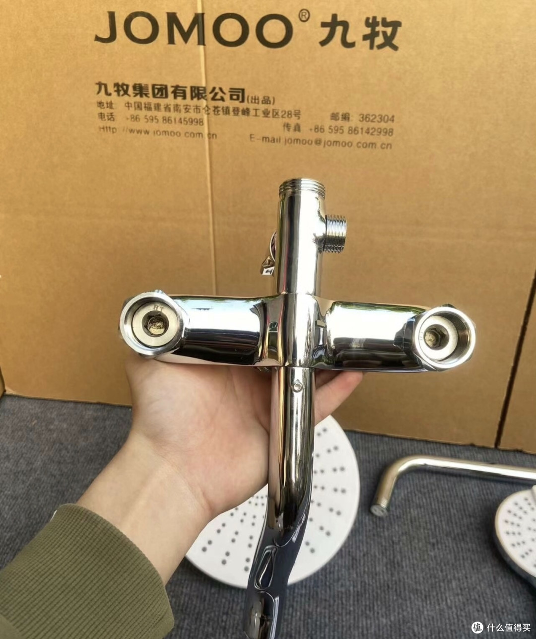 在闲鱼花半价就买到全新的九牧花洒,真的是超级划算,很给力的。