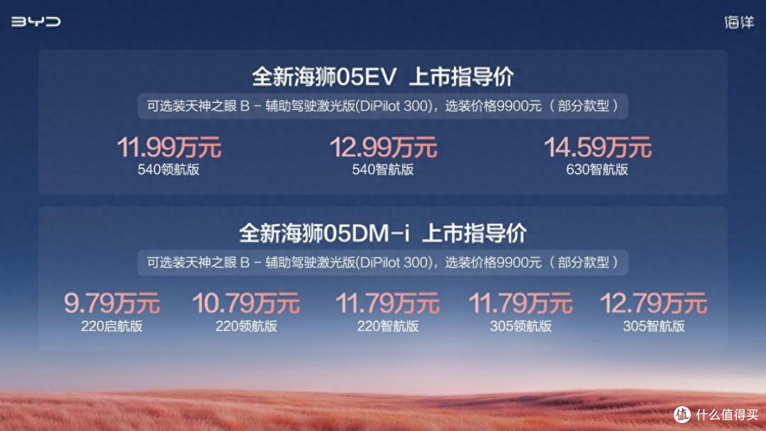 比亚迪全新海狮05上市 9.79万起颠覆A级新能源SUV格局