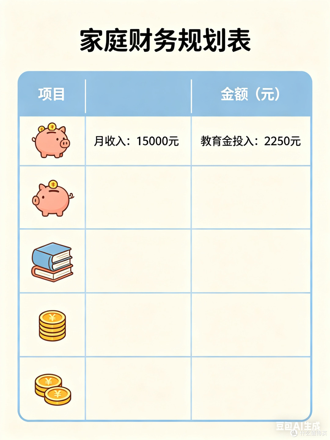 月薪1.5万家庭的教育金规划
