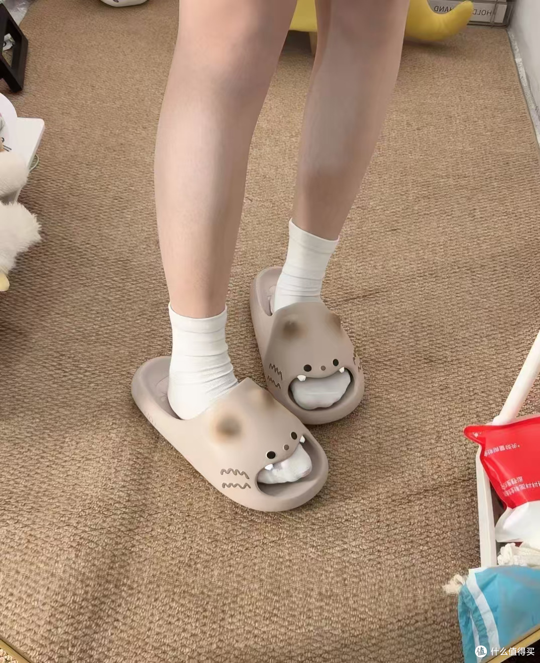 被 chikoku 猫爪拖鞋拿捏了！软萌 + 舒服直接封神🐾