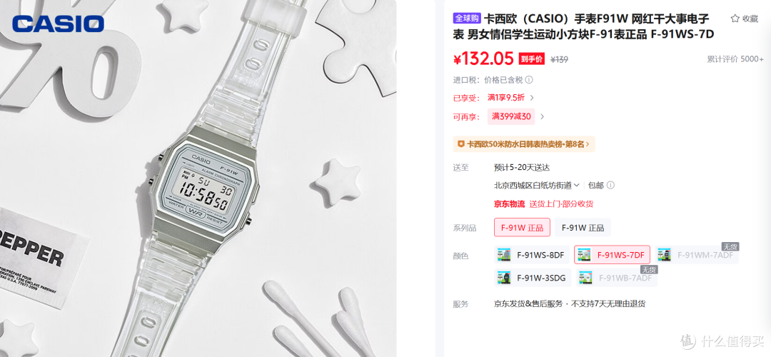 在闲鱼上的卡西欧手表,能买吗?