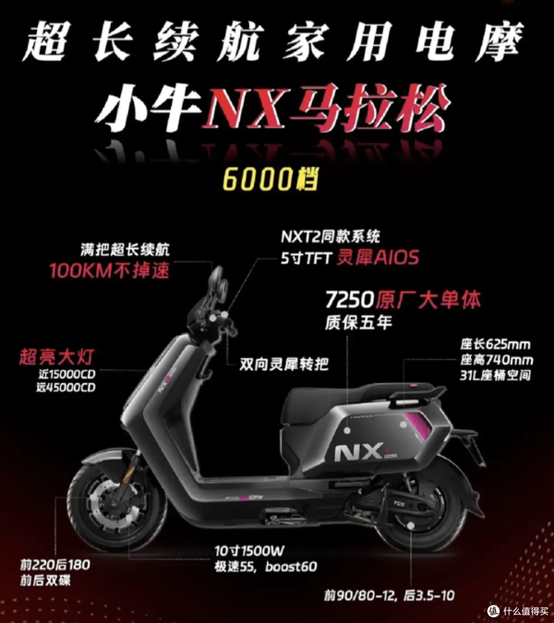续航140公里!小牛NX马拉松发布:6499元配置直接拉满!