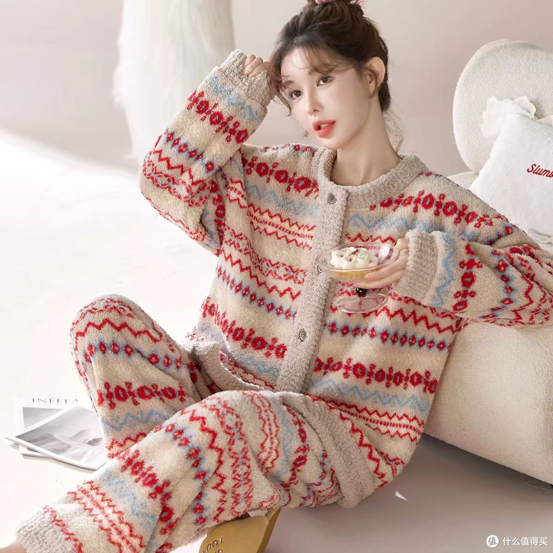 秋冬睡衣天花板 谁懂啊!这套可外穿法兰绒睡衣美到犯规✨