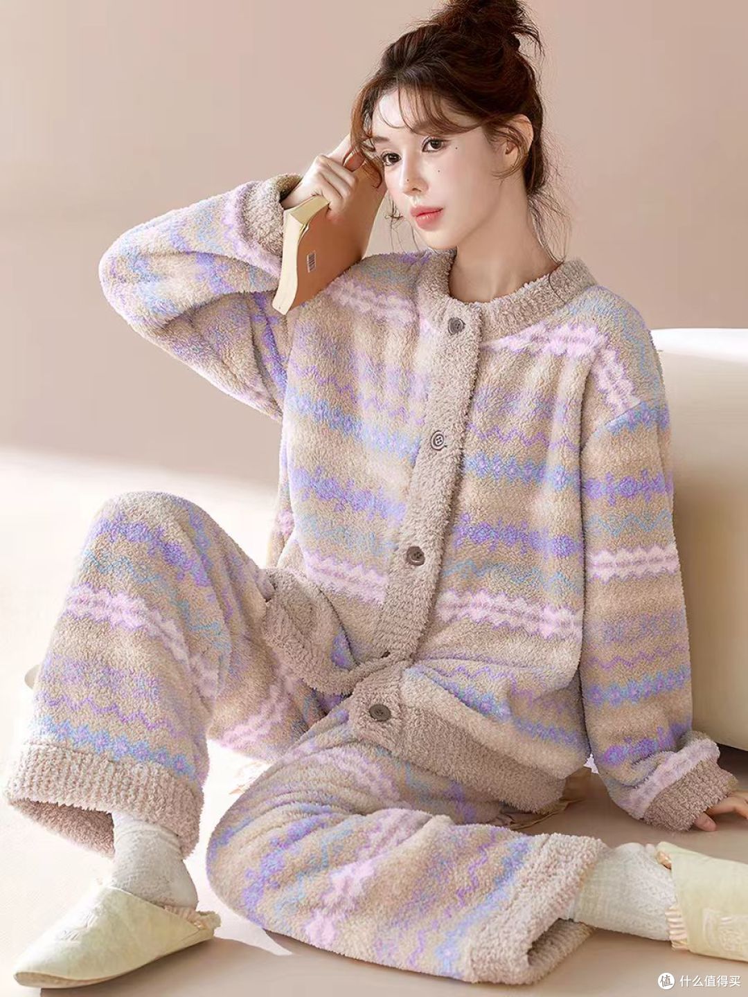 秋冬睡衣天花板 谁懂啊!这套可外穿法兰绒睡衣美到犯规✨