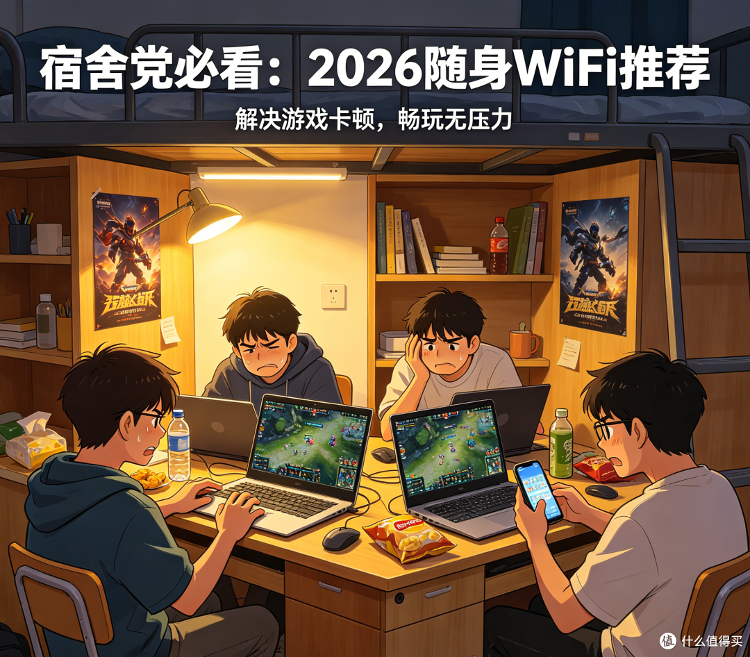2026宿舍党首选:多人用不卡顿、低延迟便宜耐用随身WiFi