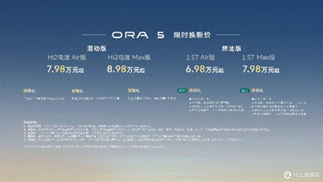 长城欧拉5多动力版本重磅上市 限时换新价6.98万元起