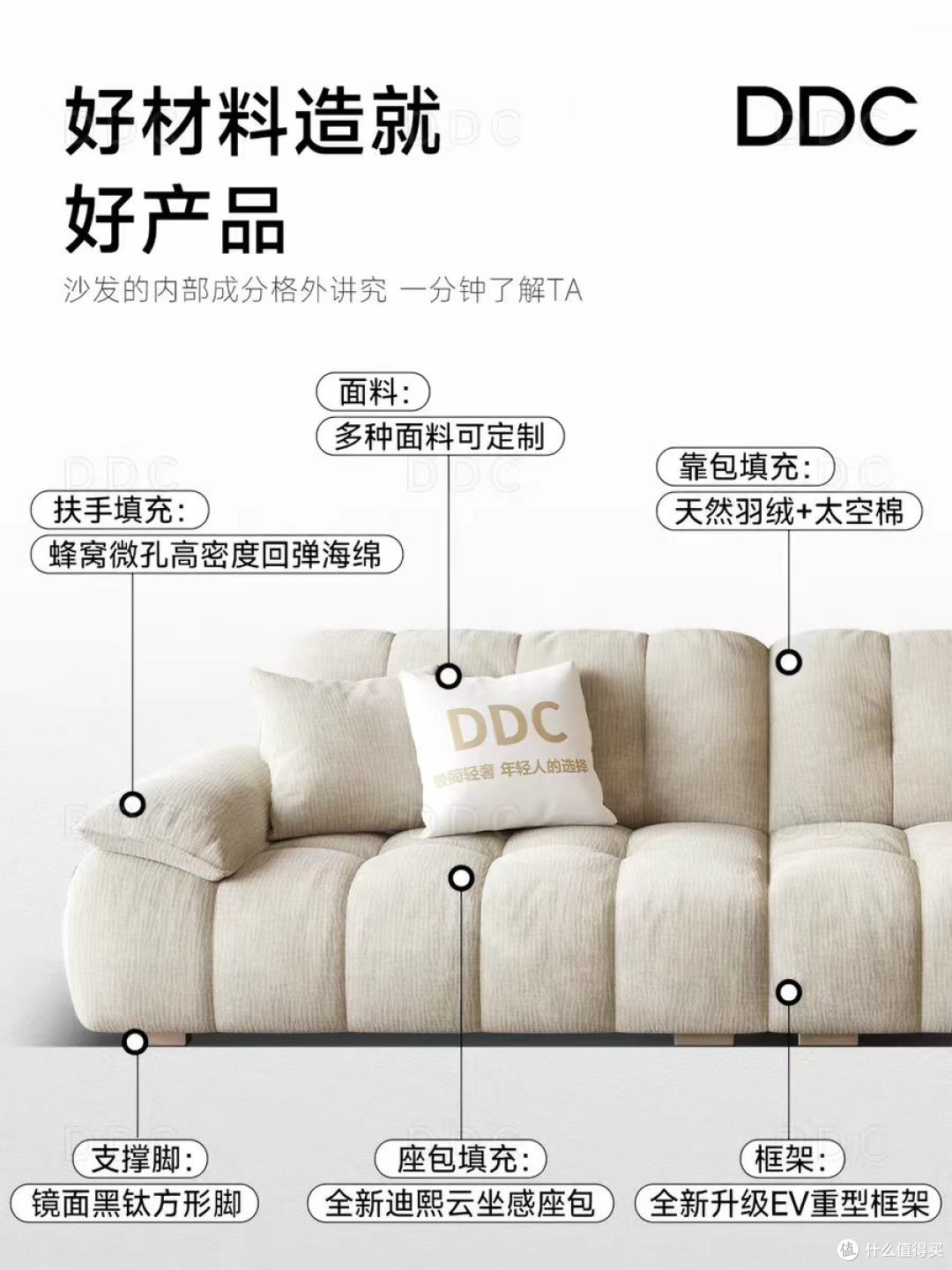 小户型封神!DDC 云朵沙发,把云端坐感搬回家☁️